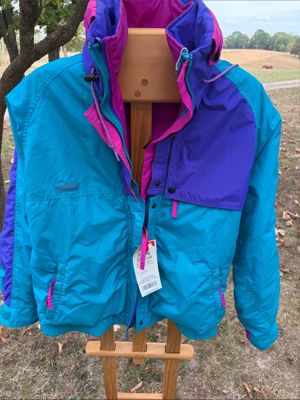 Columbia Teal, Purple & Pink Ski Jacket